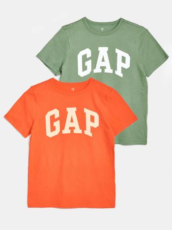 GAP Tricou pentru copii 2 buc Verde Portocaliu