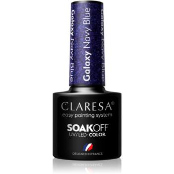 Claresa SoakOff UV/LED Color Galaxy lac de unghii sub forma de gel culoare Navy Blue 5 g