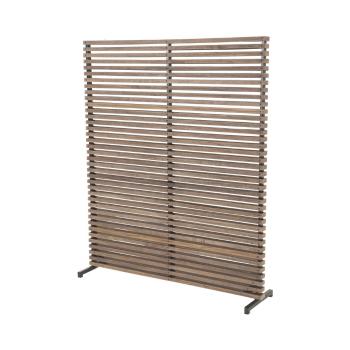 Paravan pentru balcon gri/în culoare naturală din lemn/metal 153x185 cm - Hartman