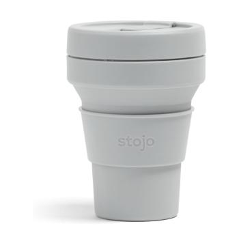Cană pliabilă Stojo Pocket Cup Cashmere, 355 ml, gri