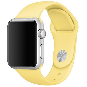 4wrist Curea de silicon pentru Apple Watch - Yellow38/40 mm- S/M