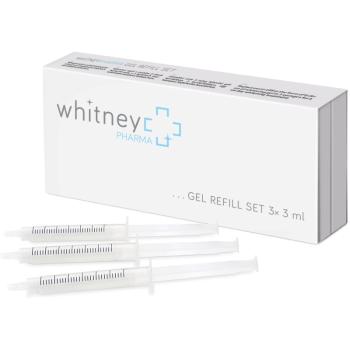 WhitneyPHARMA Gel refill set rezervă de reumplere pentru albirea delicată a dinților 3x3 ml