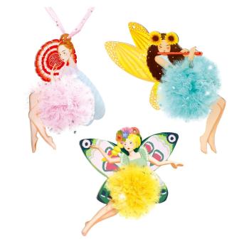 Set DIY pompoane Djeco Fairies