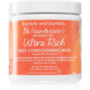 Bumble and bumble Hairdresser's Invisible Oil Ultra Rich Deep Mask mască nutritivă pentru păr foarte uscat 200 ml