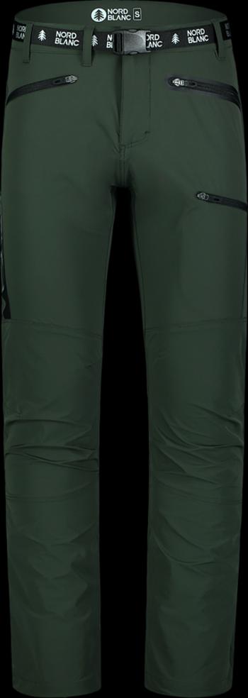 Bărbați ușori pantaloni de exterior Nordblanc Bună dispoziție kaki NBSPM7614_MCZ