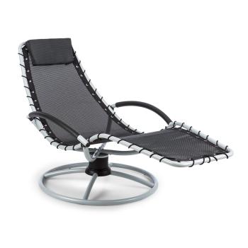 Blumfeldt The Chiller, scaun balansoar, 77 x 85 x 173 cm, 360 Comfort, ComfortMesh, negru