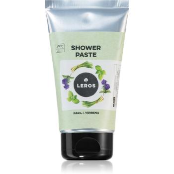 Leros Shower paste basil & verbena pastă naturală nutritie si hidratare 130 ml