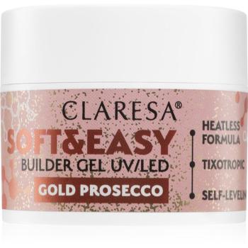 Claresa Soft&Easy Builder Gel gel de bază pentru unghii culoare Gold Prosecco 12 g