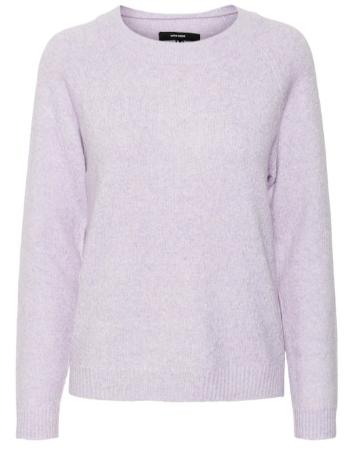 Vero Moda Pulover pentru femei VMDOFFY Regular Fit 10201022 Viola MELANGE S