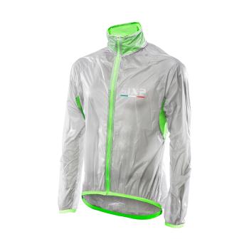 
                 SIX2 Jachetă rezistentă la vânt de ciclism - GHOST - verde/transparent/galben  
            