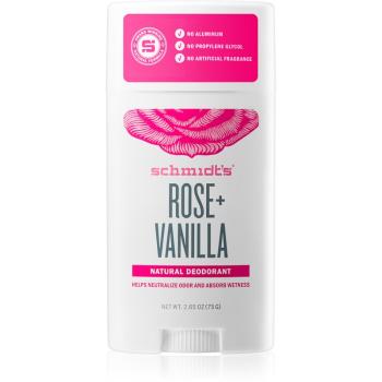 Schmidt's Rose + Vanilla deodorant stick 75 g