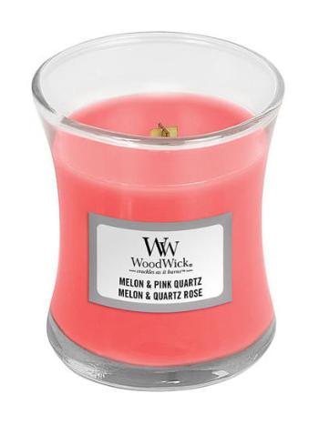 WoodWick Lumânare parfumată in vază Pepene verde & Pink Quartz 85 g