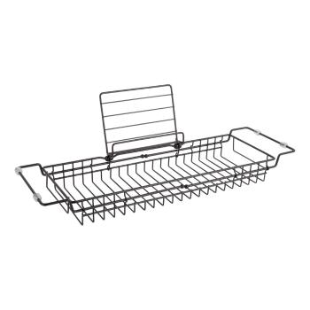 Suport reglabil din metal pentru cadă PT LIVING Tub, 61 - 86 cm, negru