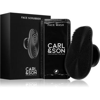 Carl & Son Face Scrub perie pentru curățarea profundă a tenului pentru barbati 1 buc