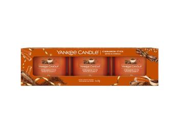 Yankee Candle Set de lumânări votive în sticlă Cinnamon Stick 3 x 37 g