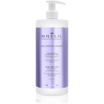 Brelil Professional Silver Blonde Sublimeches Shampoo șampon pentru neutralizarea tonurilor de galben pentru parul blond cu suvite 1000 ml