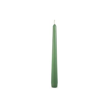 Set 4 lumânări Unipar Tapers, durată ardere 7 h, verde