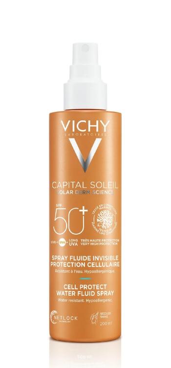 Vichy Spray fluid impermeabil SPF 50+ Capital Soleil (Water Fluid Spray) 200 ml