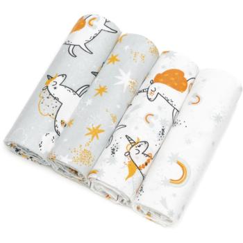 T-Tomi Cloth Diapers Unicorns scutece textile 76x76 cm 4 buc