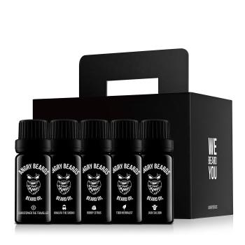 Angry Beards Set de uleiuri de barbă 5 x 10 ml