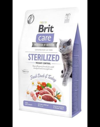 BRIT Care Cat Grain-Free hrana uscata pentru pisici sterilizate, supraponderale, cu rata 0,4 kg