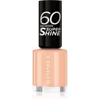 Rimmel 60 Seconds Super Shine lac de unghii culoare 401 Nude Nostalgia 8 ml