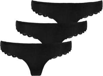 ONLY 3 PACK - tanga pentru femei ONLCHLOE 15253958 Black S