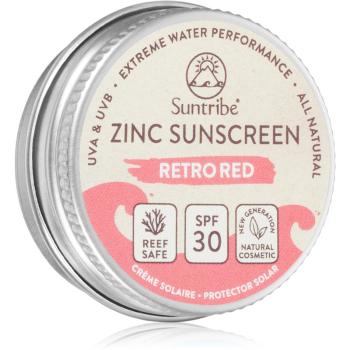 Suntribe Mini Zinc Sunscreen crema de fata cu minerale pentru protectie SPF 50 Pretty Pink 15 g