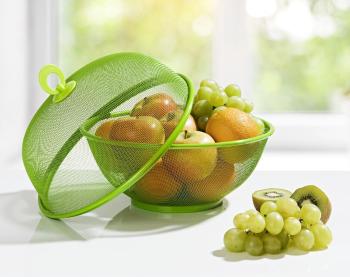 Cos pentru fructe - verde - Mărimea 2 buc.