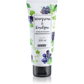 Anwen Grapes & Keratin masca pentru regenerare pentru păr Medium Porosity 200 ml