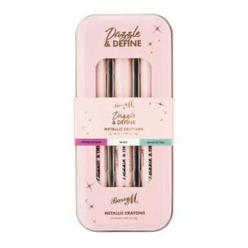 Barry M Set de creioane pentru ochi Brights Dazzle & Define (Metallic Crayons)