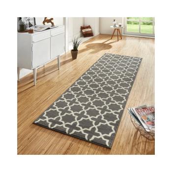 Covor tip traversă Hanse Home Basic Glam, 80 x 200 cm, gri-alb