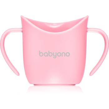 BabyOno Be Active Ergonomic Training Cup cană pentru antrenament cu mânere Pink 6 m+ 120 ml