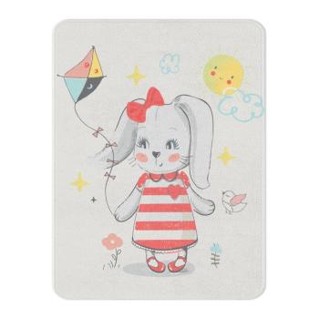 Covor pentru copii alb 100x140 cm Happy Bunny – Oyo Concept