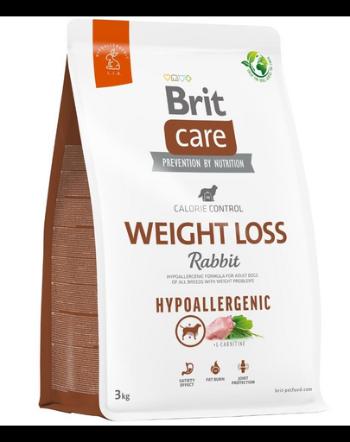 BRIT Care Hypoallergenic Weight Loss 3 kg Hrana uscata pentru caini supraponderabili, cu iepure si orez