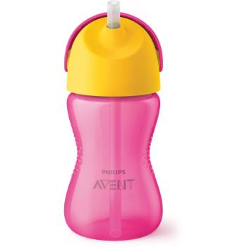 Philips Avent Cup with Straw ceasca cu pai flexibil 12+ Girl 300 ml