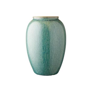 Vază din gresie ceramică Bitz, înălțime 25 cm, verde