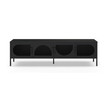 Comodă TV neagră 180x50 cm Tayra – Marckeric