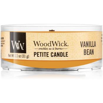 Woodwick Vanilla Bean lumânare votiv cu fitil din lemn 31 g