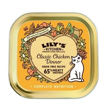 Lily's Kitchen Pisica Adult Classic Dinner Pui, 85 g