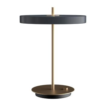 Veioză gri antracit LED cu intensitate reglabilă cu abajur din metal (înălțime 41,5 cm) Asteria Table – UMAGE