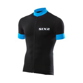 Six2 BIKE3 STRIPES tricou - black/blue
