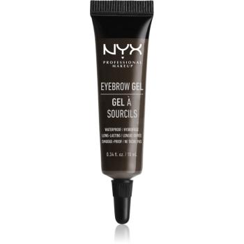 NYX Professional Makeup Eyebrow Gel gel pentru sprâncene rezistent la apă culoare 05 Black 10 ml