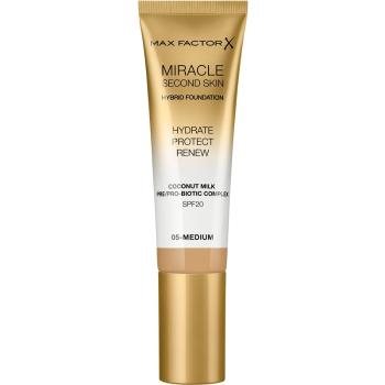 Max Factor Miracle Second Skin fond de ten crema hidratant SPF 20 culoare 05 Medium 30 ml