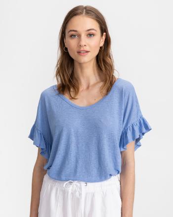 GAP Ruffle Sleeve Tricou Albastru