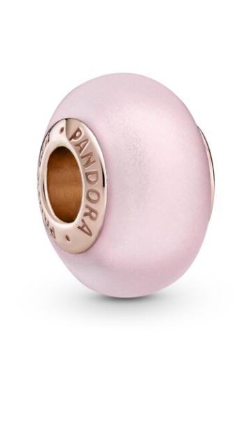 Pandora Mărgea din sticlă bronz Rose 789421C00