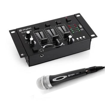 Electronic-Star Mini DJ set, 1 x mixer cu 3/2 canale + 1 x microfon de mână