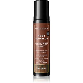 Revolution Haircare Root Touch Up spray instant pentru camuflarea rădăcinilor crescute culoare Brown 75 ml