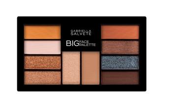 Gabriella Salvete Paletă de farduri de ochi, bronzer si iluminator Big Face Palette nuanță 02 12 g