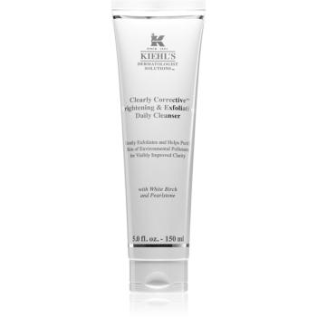 Kiehl's Dermatologist Solutions Clearly Corrective Brightening & Exfoliating Daily Cleanser gel de curățare, cu efect de iluminare pentru toate tipuri